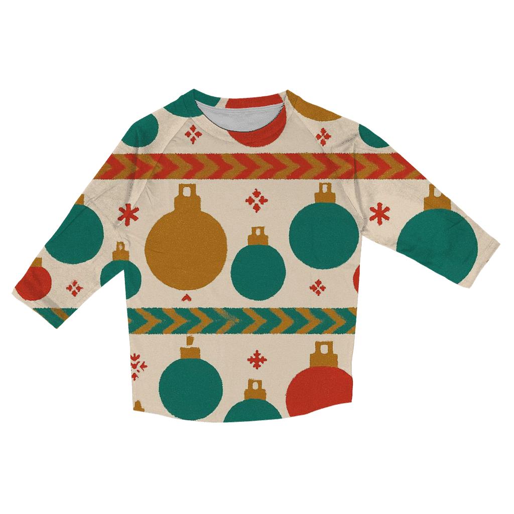 Ornament Ribbon Tapestry Design personalized 3/4 sleeve tees