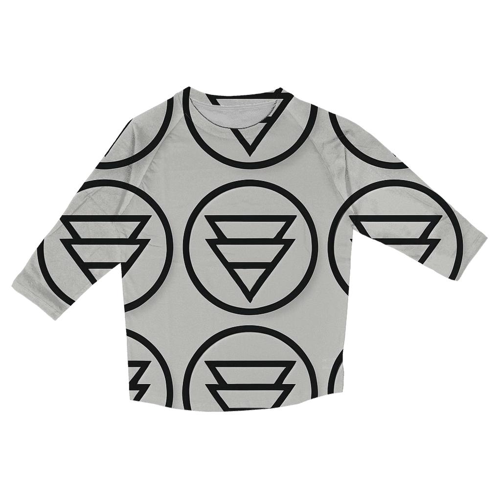 Filter Grid Geometry casual three quarter sleeve shirts