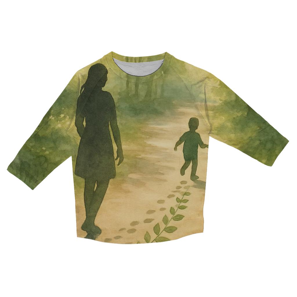 Footprints Of Becoming custom 3/4 sleeve shirts