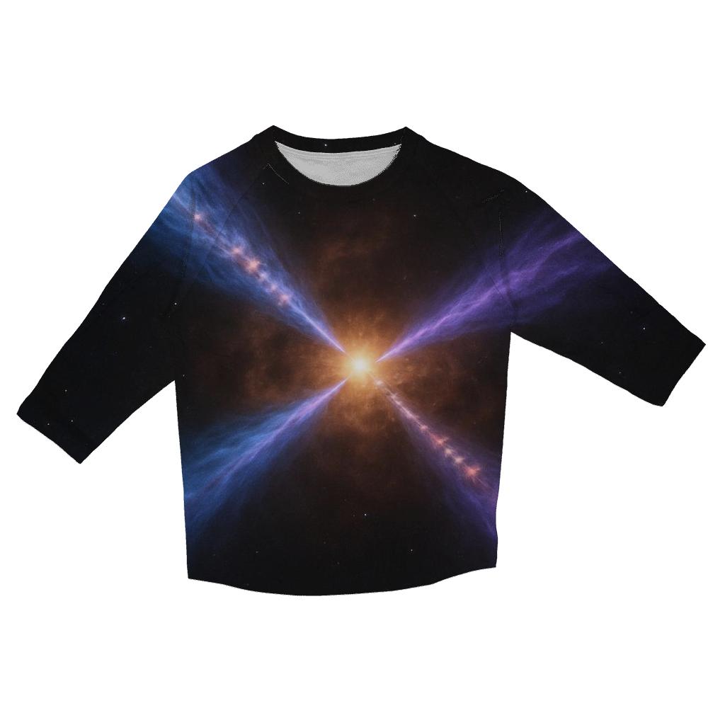 Bipolar Jet Outflow Pillars designer 3/4 sleeve blouses