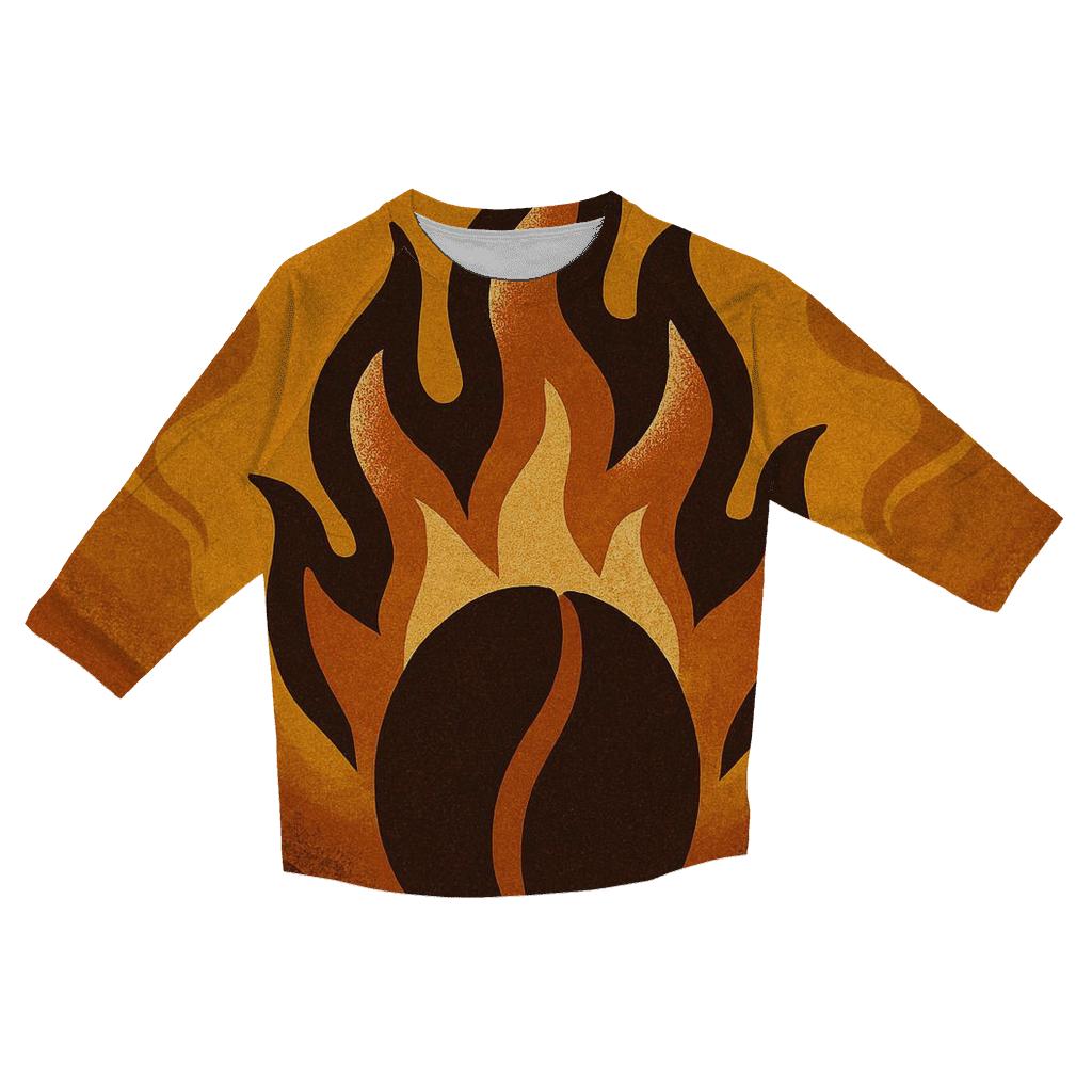 Roast Flame Emblem fashion 3/4 sleeve shirts