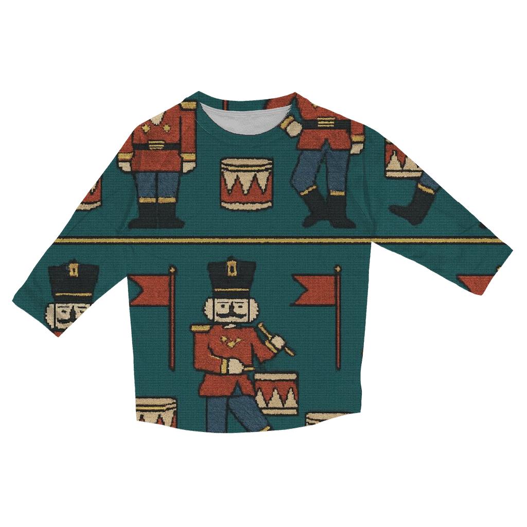 Nutcracker Toy Parade Design fashion 3/4 sleeve shirts