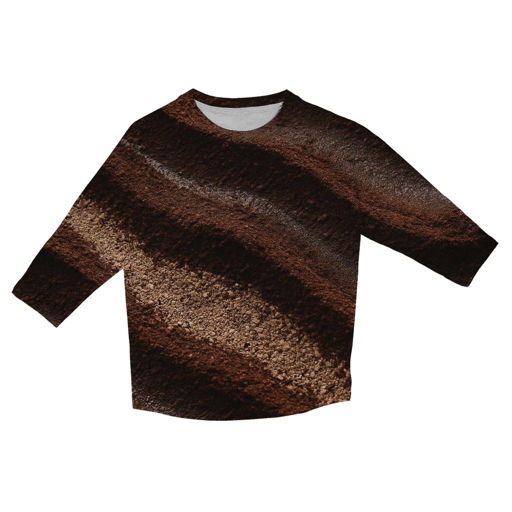 Grind Texture Tapestry personalized 3/4 sleeve tees