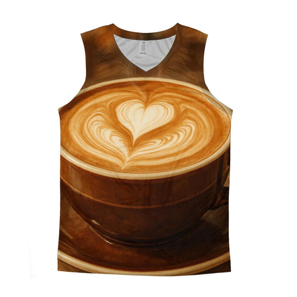 Latte Swirl Harmony stylish racerback tanks