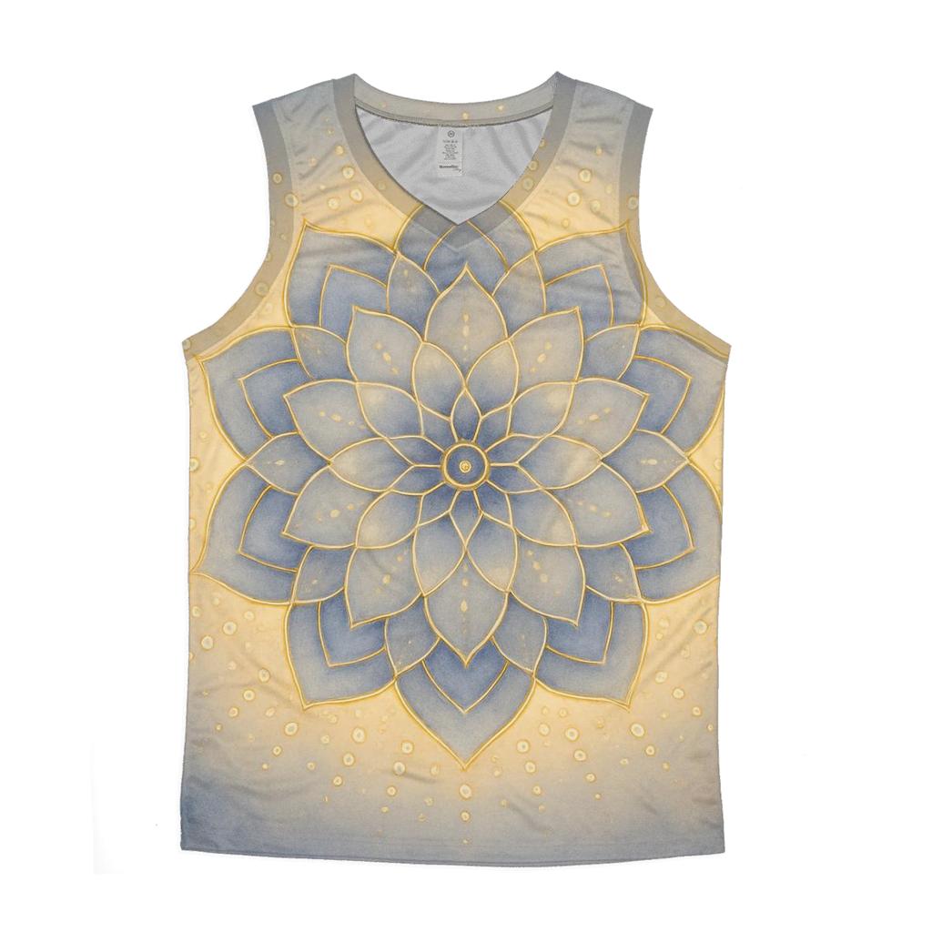 Luminescent Mandala casual summer tank tops