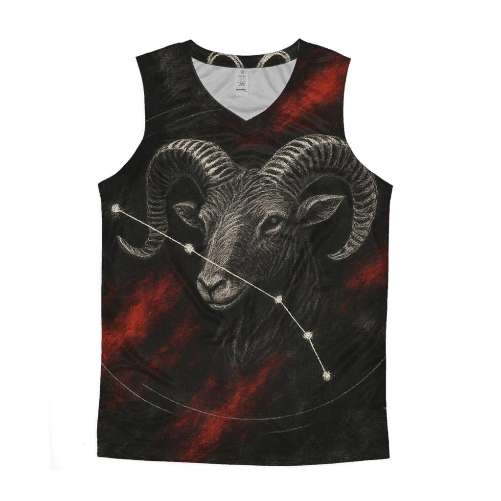 Aries Fire Constellation Map custom tank tops