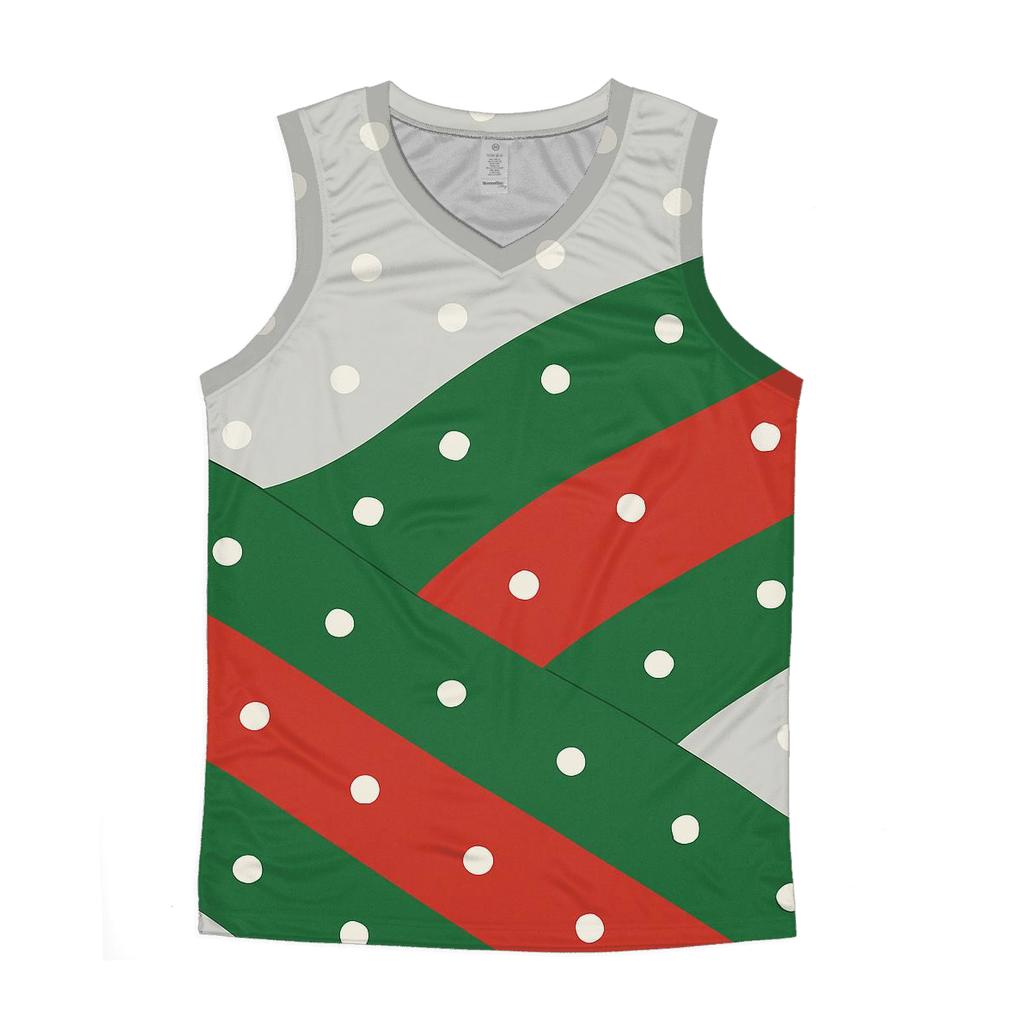 Diagonal Snowfall Waves cotton sleeveless tops
