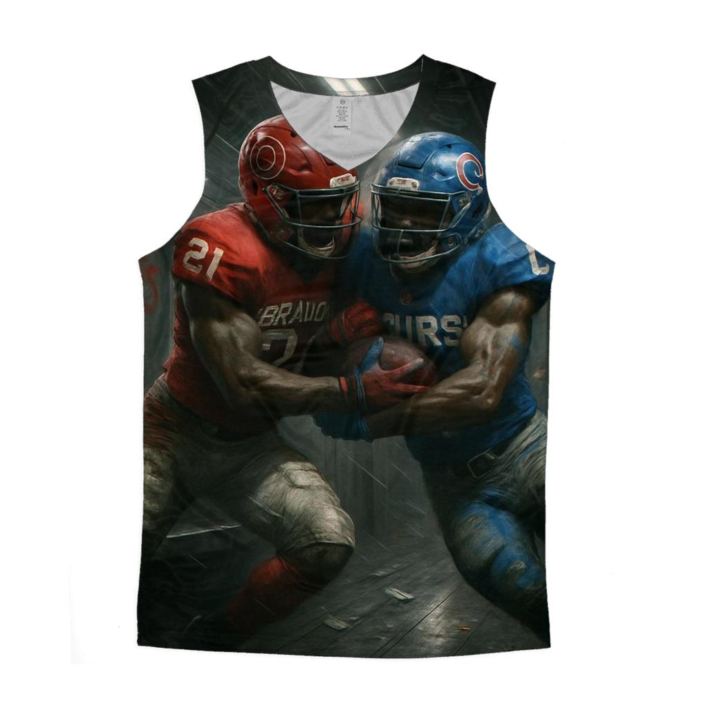 Midnight Subway Faceoff trendy fitted tank tops