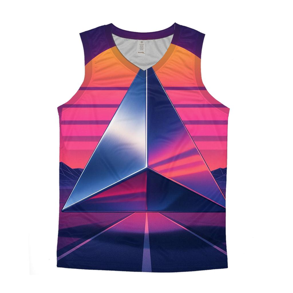 Chrome Mirage Sunset designer workout tanks