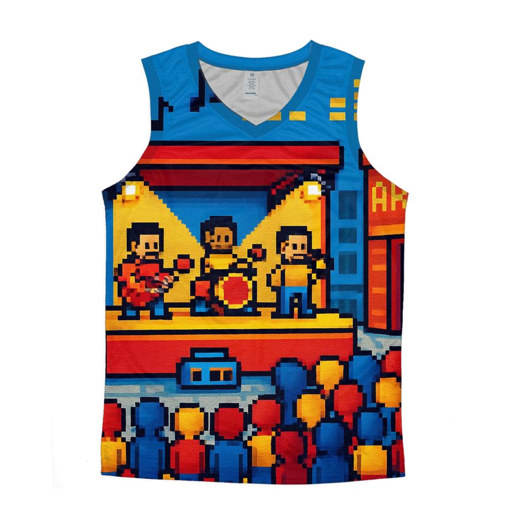 Pixel Pop Concert stylish racerback tanks