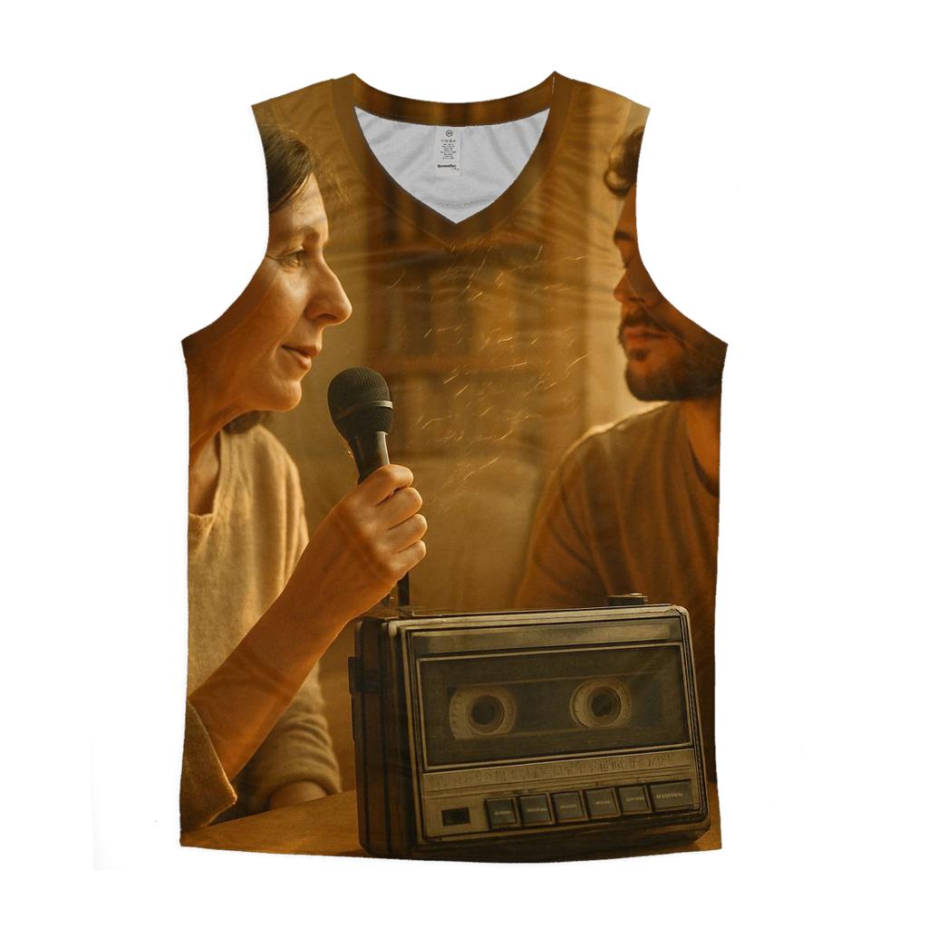 Echoes Of Her Voice personalized athletic tanks