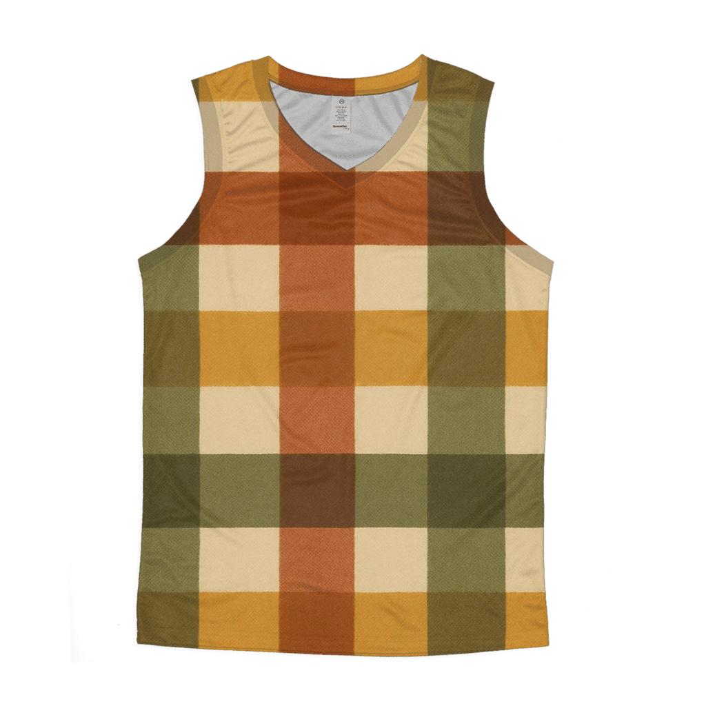 Sunset Sierra Plaid custom tank tops