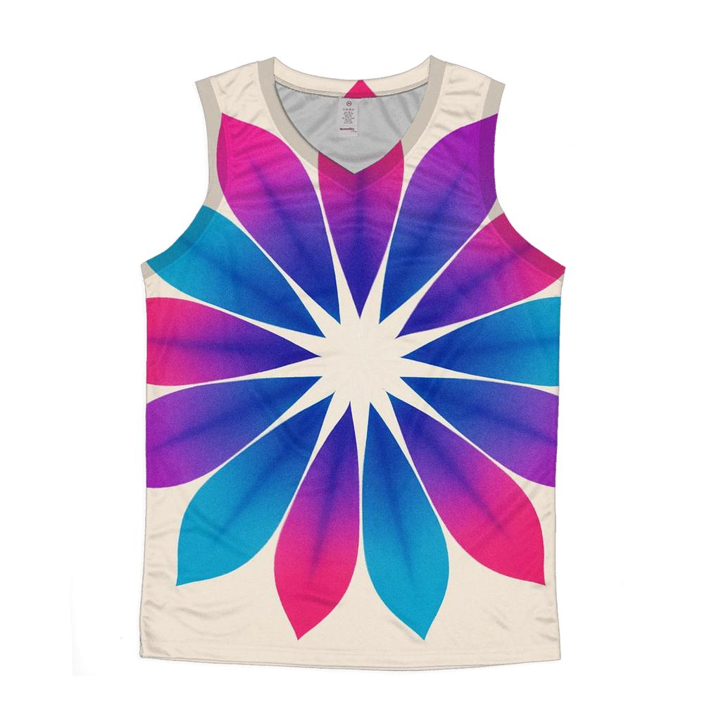 Mandala Petal Burst trendy fitted tank tops