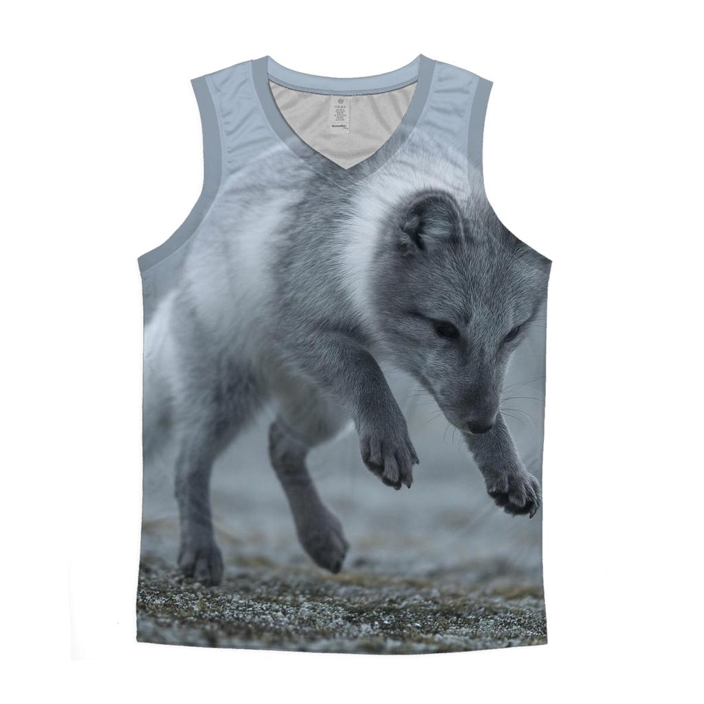 Tundra Forage Arctic Fox trendy fitted tank tops