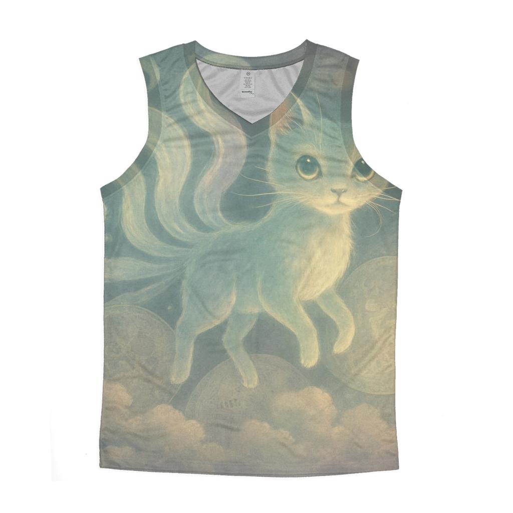 Surreal Dreamscape Cat custom tank tops