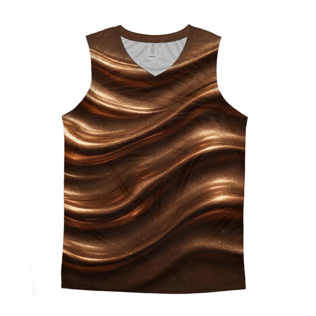 Bronze Ripple Luxe casual summer tank tops