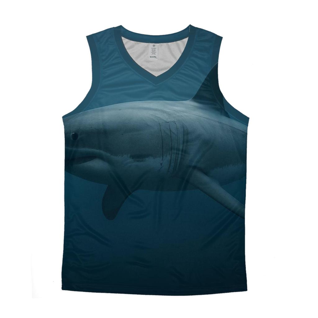 Pelagic Loom Great White Shark custom tank tops