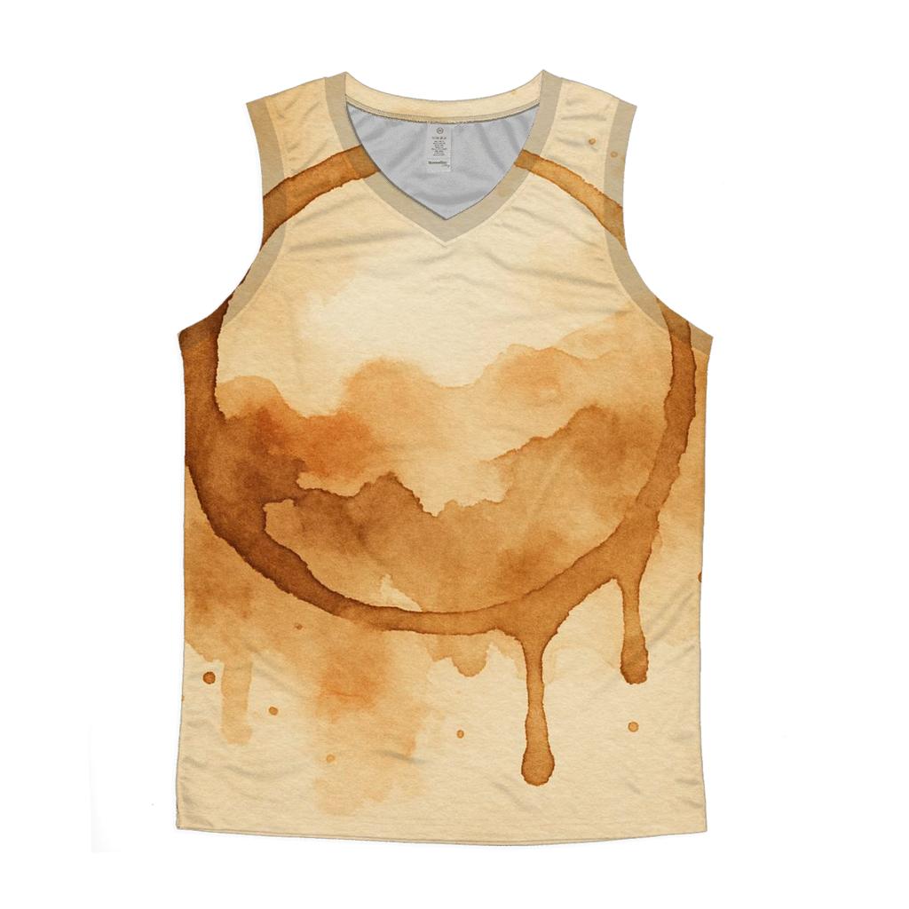Cup Ring Stain Art sports performance tank tops