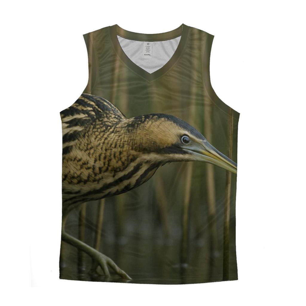 Marsh Edge Bittern Hunt sports performance tank tops