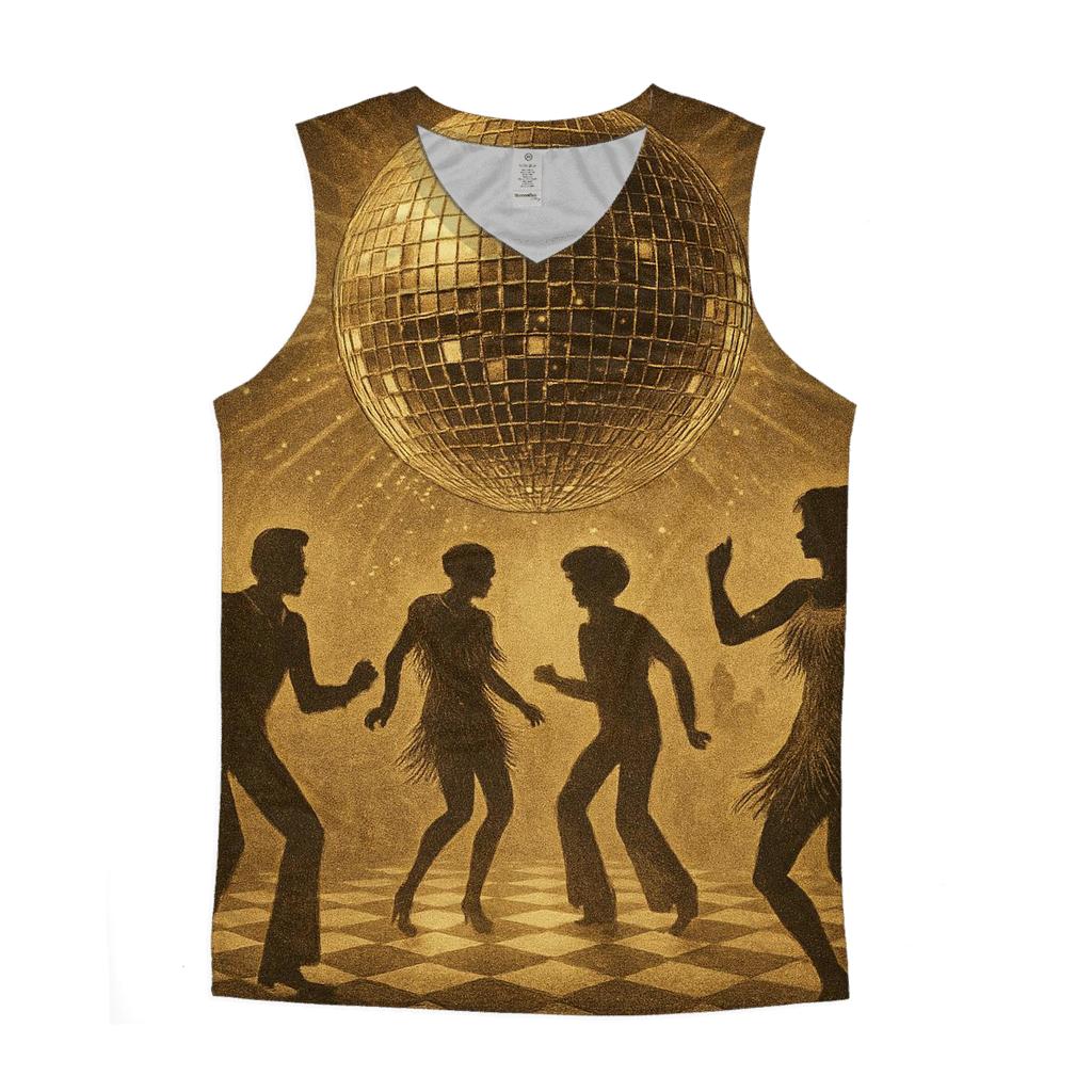 Disco Dot Panorama custom tank tops