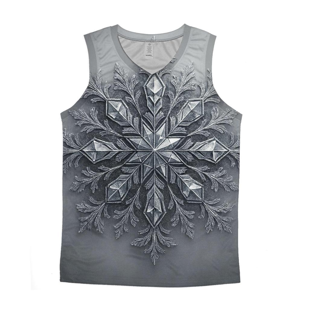 Frost Crystal Emblem sports performance tank tops