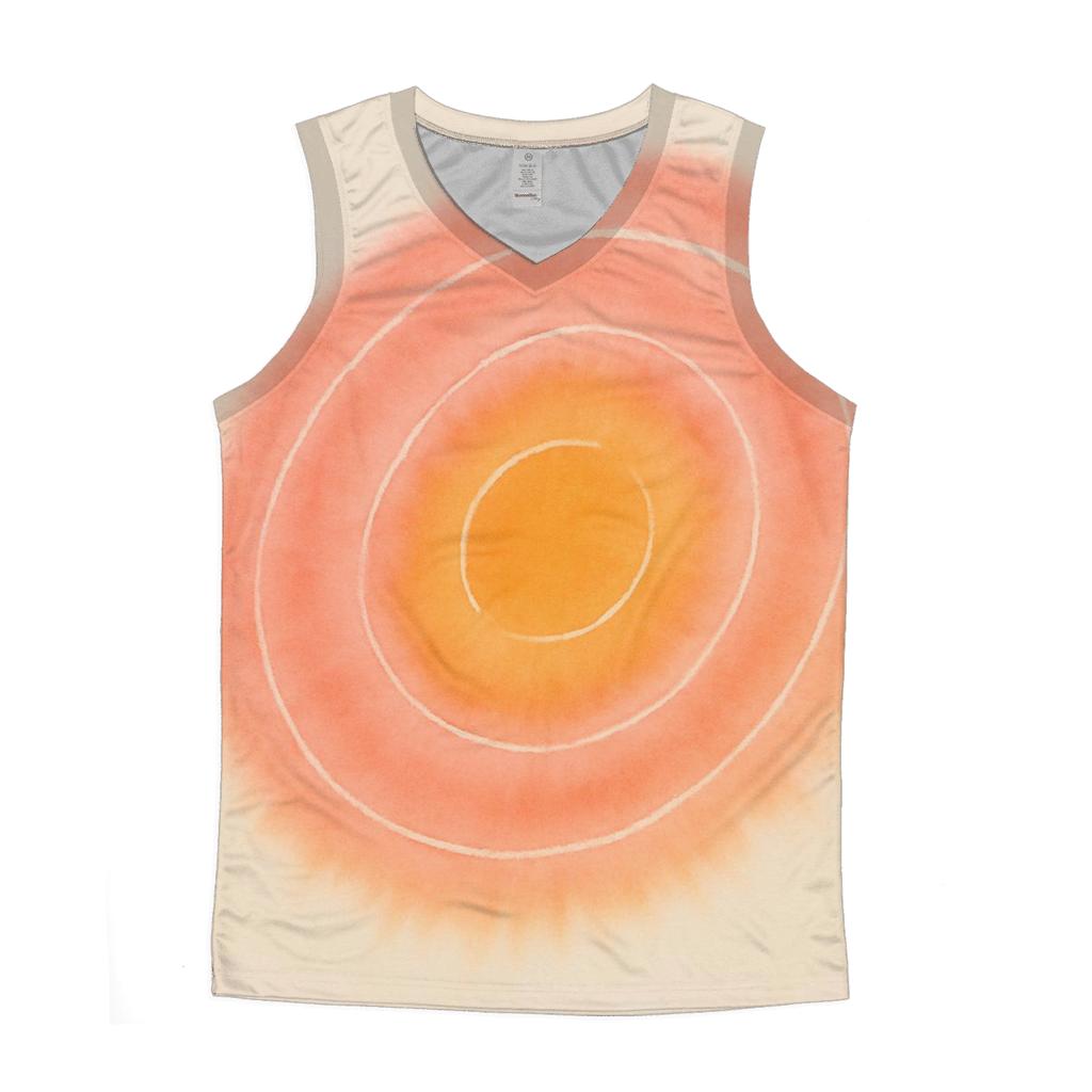 Radiant Kumquat Halo sports performance tank tops