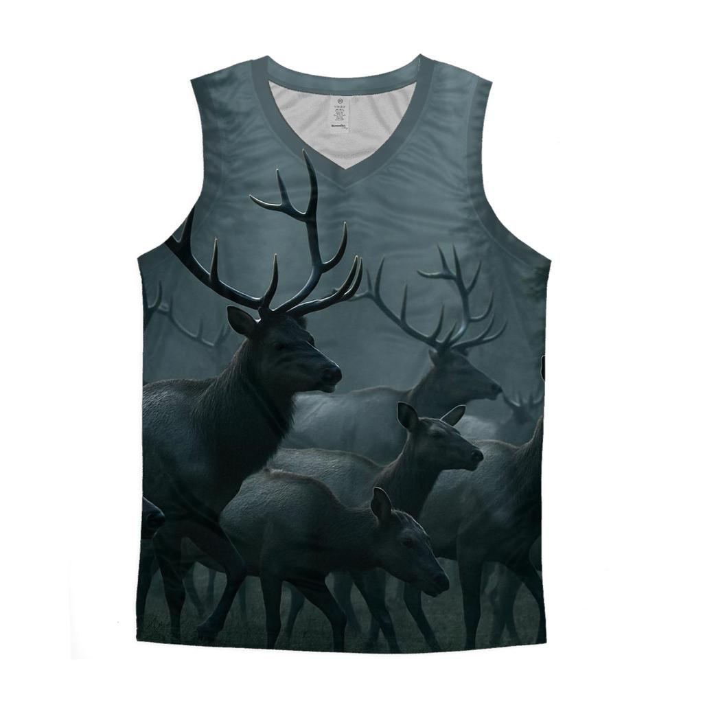 Mistwalk Elk Herd stylish racerback tanks
