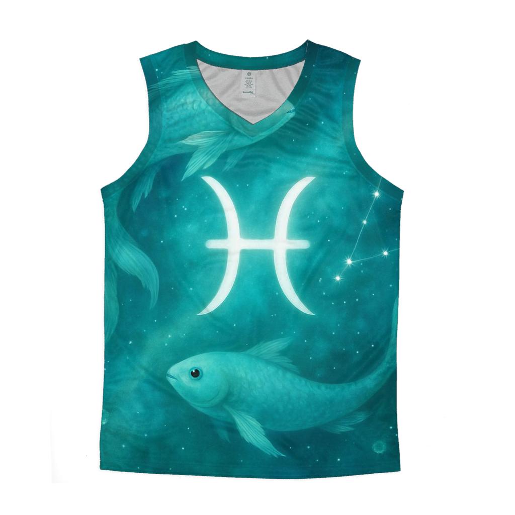Pisces Cosmic Fish Dream Scene designer workout tanks