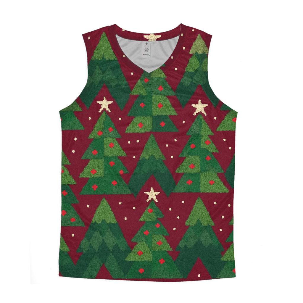 Evergreen Triangle Peaks Design personalized athletic tanks