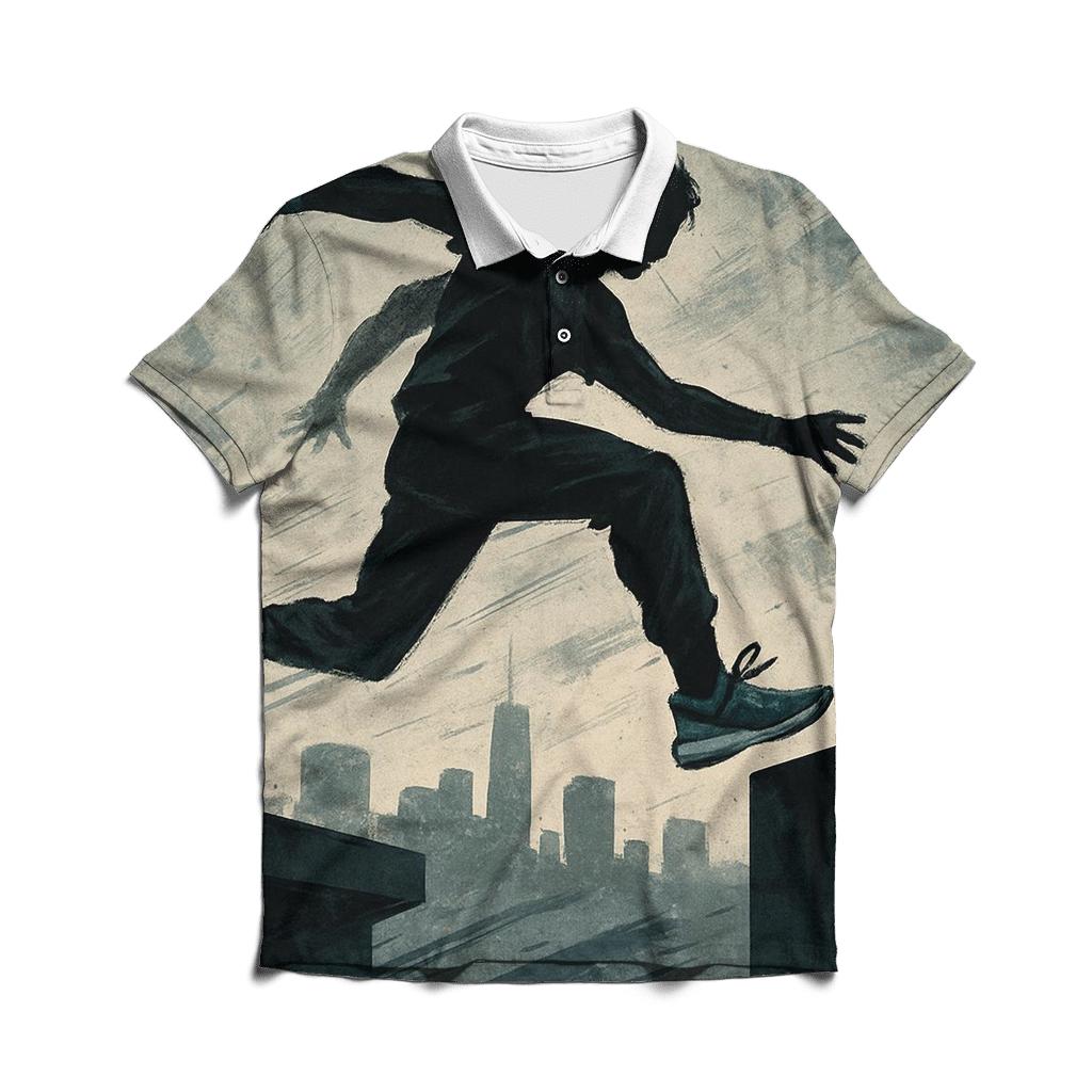 Urban Parkour Motion custom polo shirts