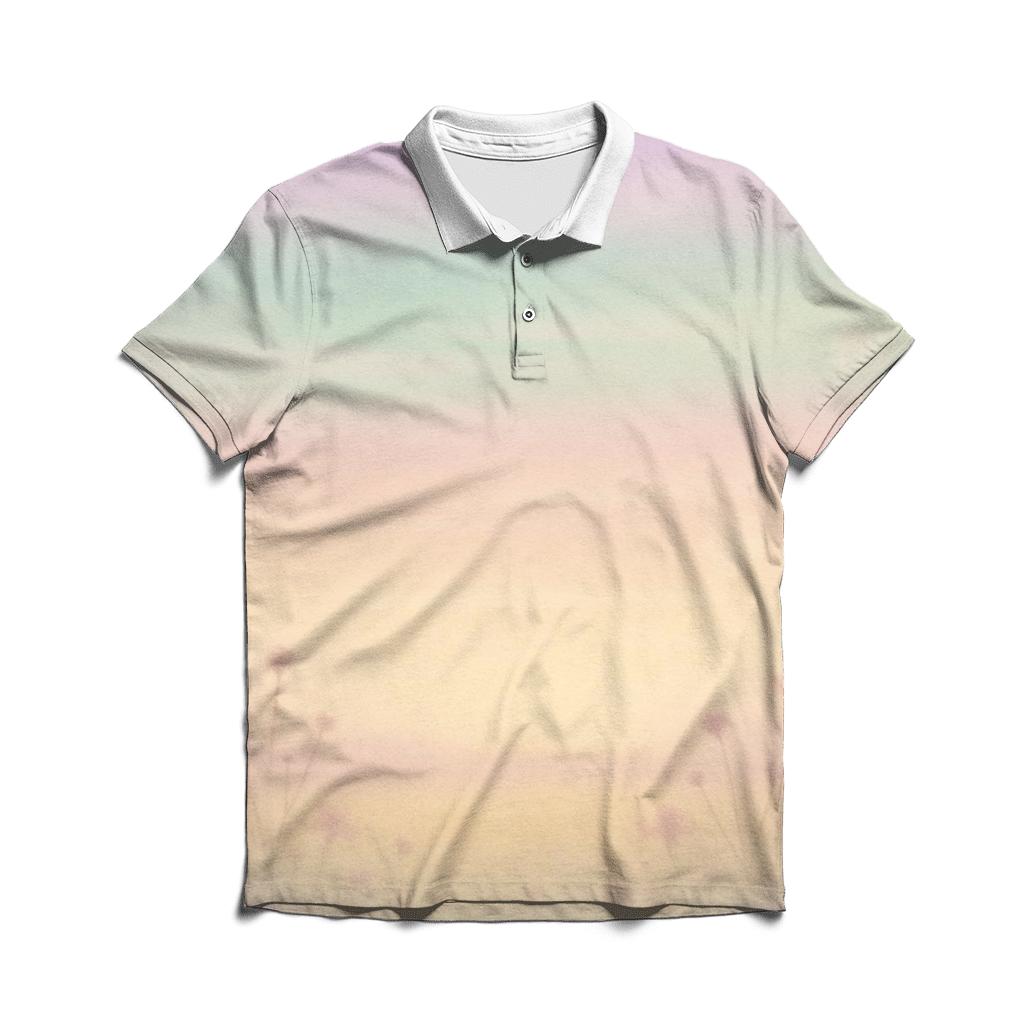 Pastel Garden Mist casual sports polo shirts