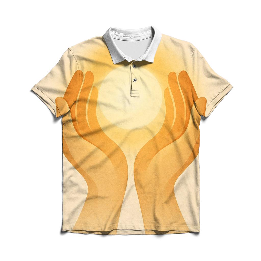 Open Hands Halo stylish collar polo tees
