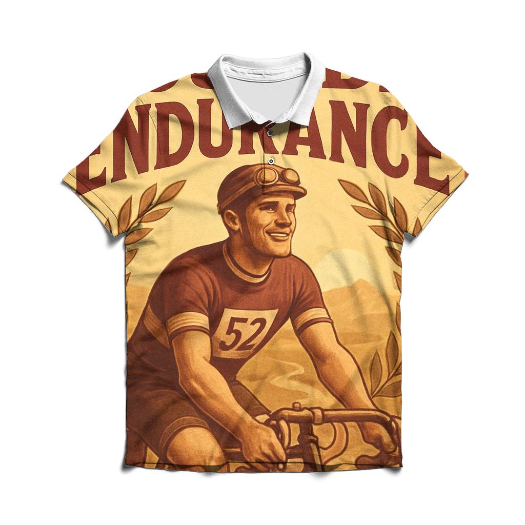 Vintage Cycling Tour designer slim fit polos