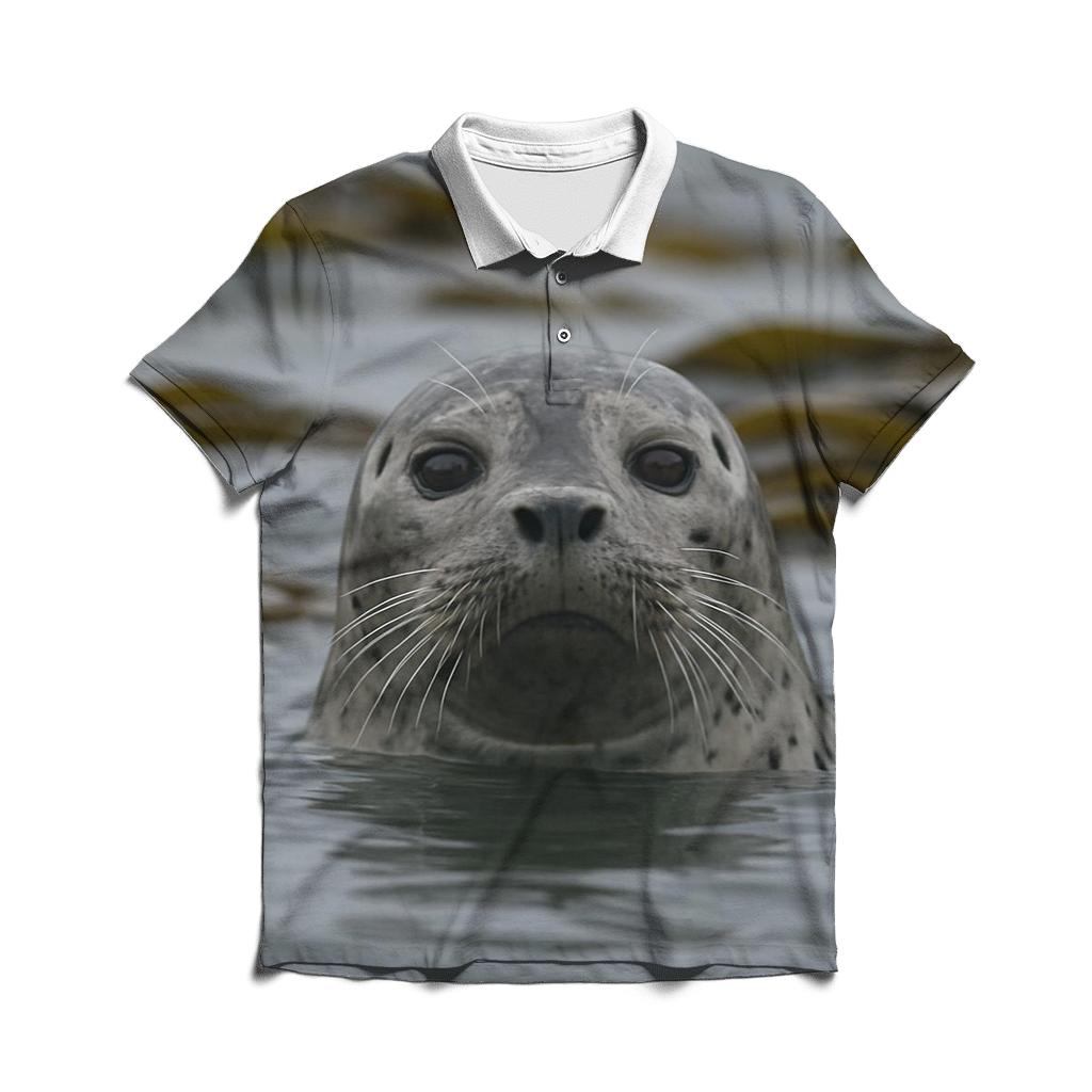 Kelp Cutwater Harbor Seal custom polo shirts
