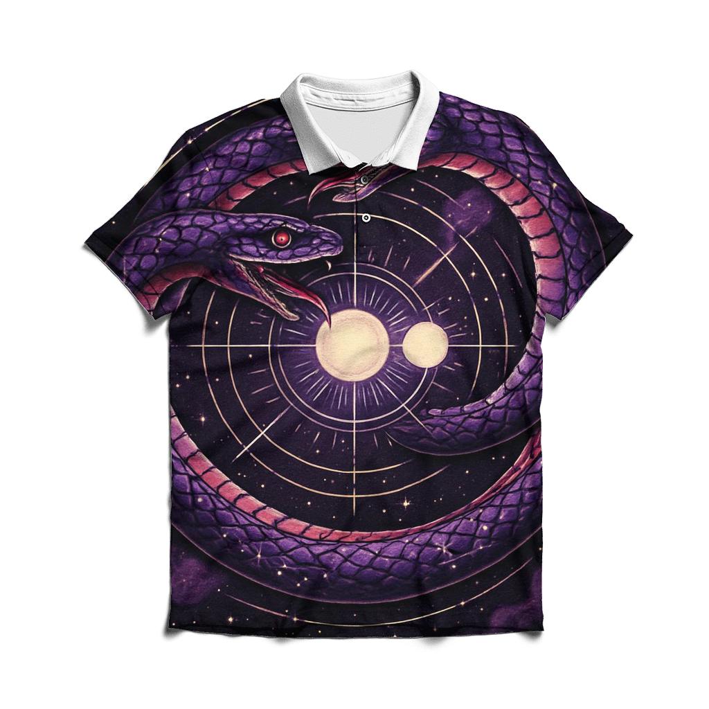 Binary Star Serpent Dance premium cotton polo shirts