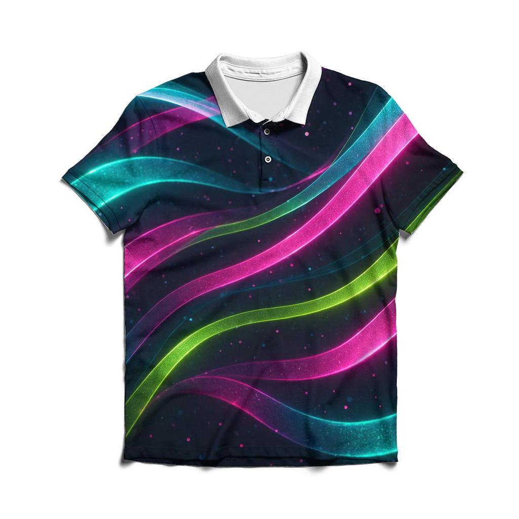 Electric Aurora Veil classic pique polos