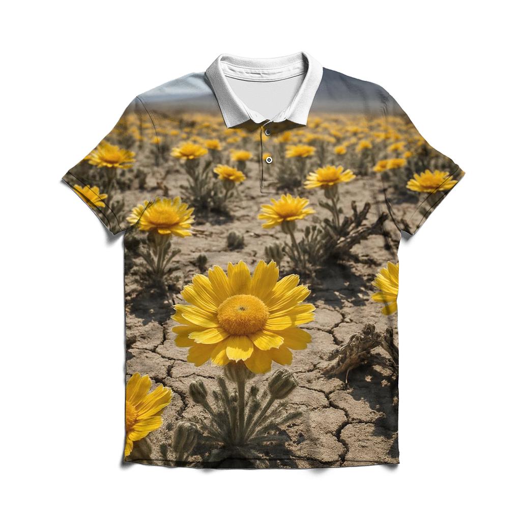 Desert Marigold After Heat Haze branded logo polo shirts