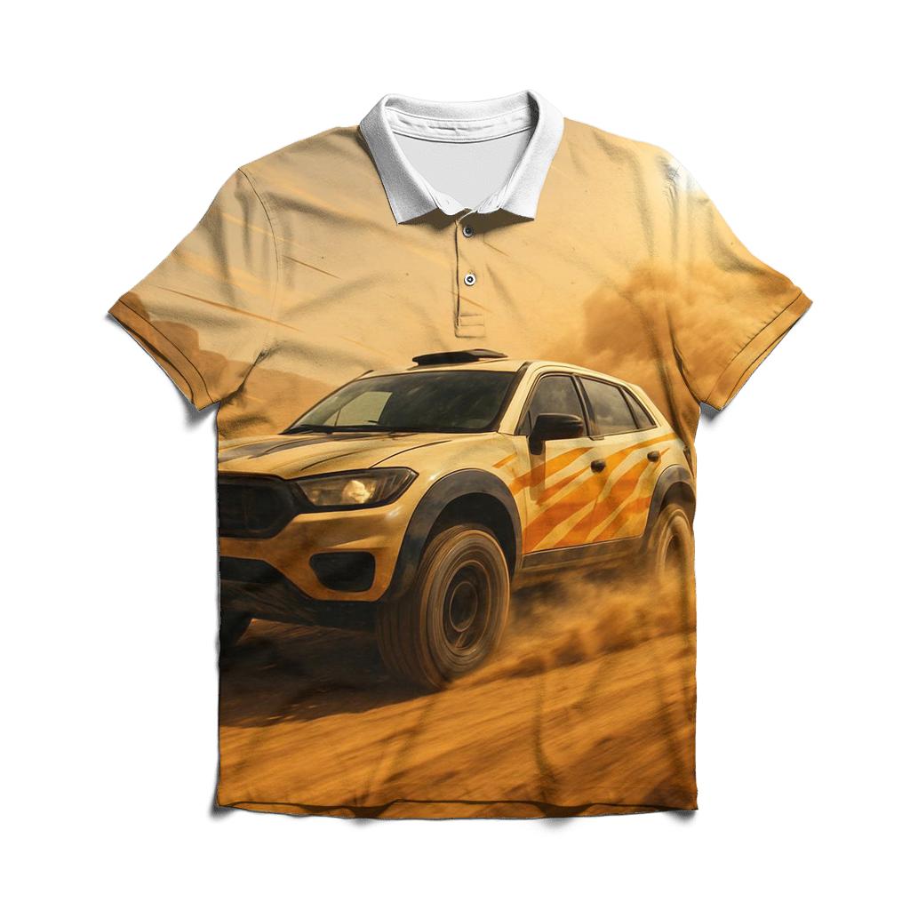 Rally Desert Drift custom polo shirts