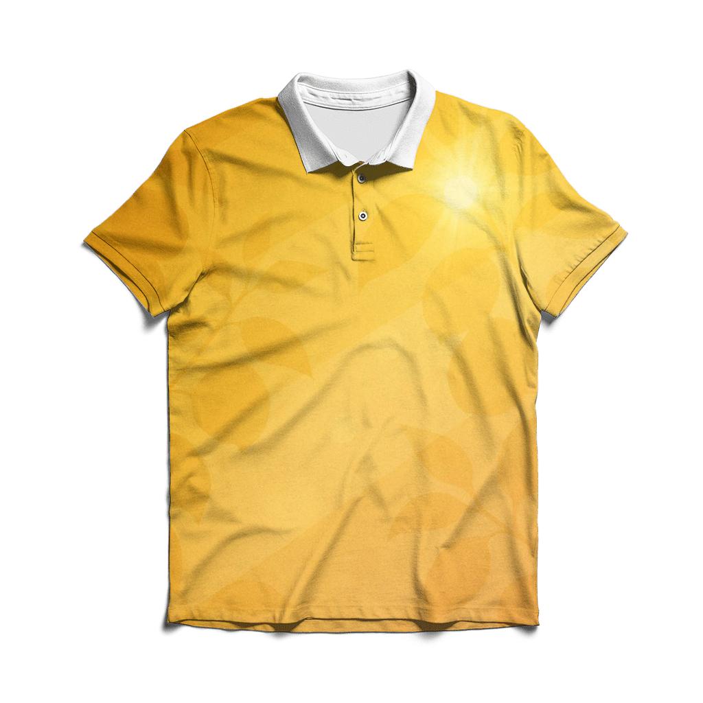 Sunlit Orchard Fade designer slim fit polos