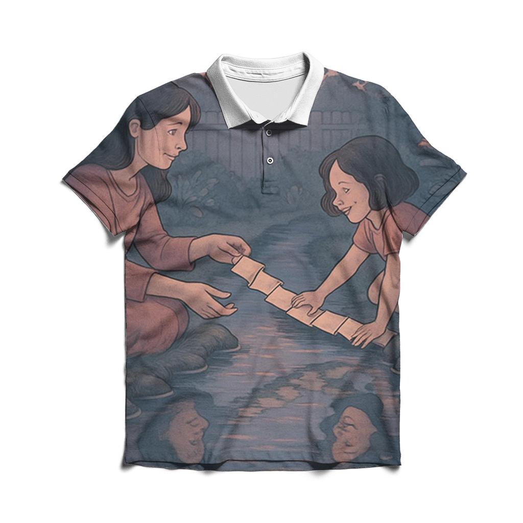 A Bridge Between Hearts casual sports polo shirts