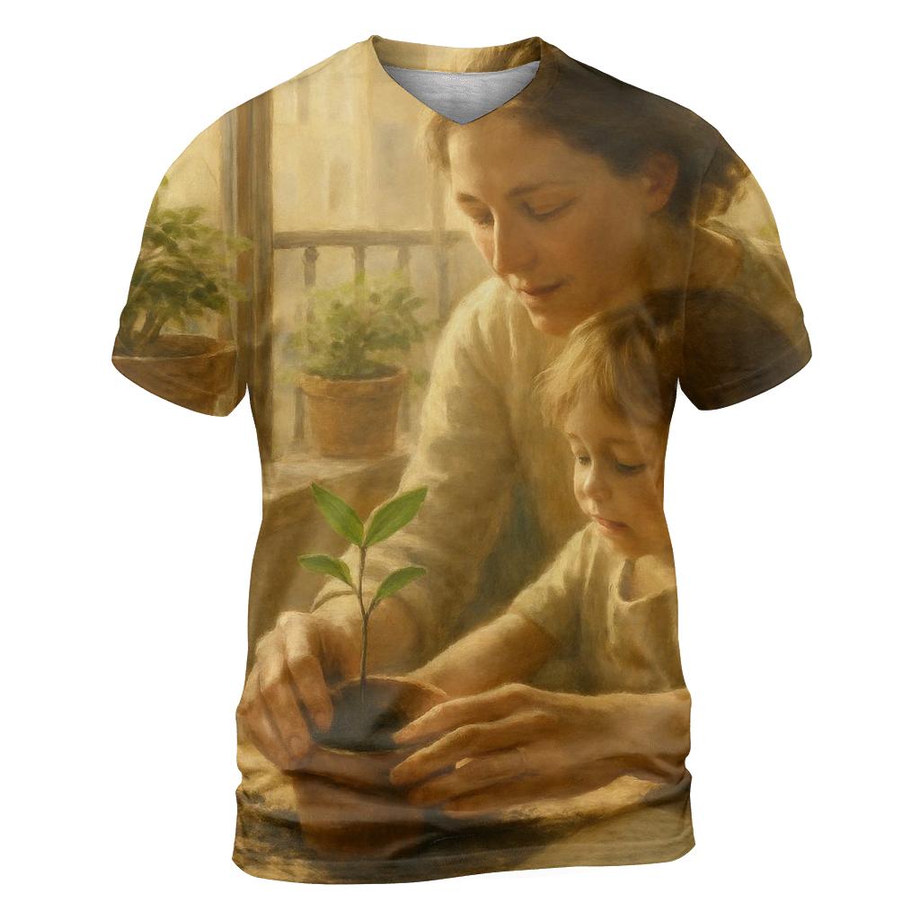 Hands That Build Tomorrow creative print fashion shirts