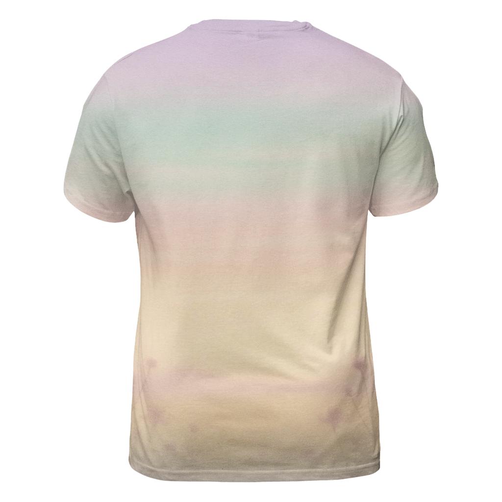 Pastel Garden Mist artistic all-over print tops