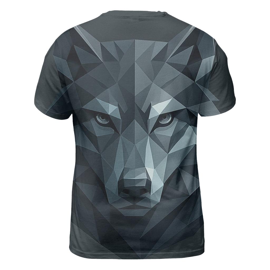 Abstract Geometric Wolf custom all-over print shirts
