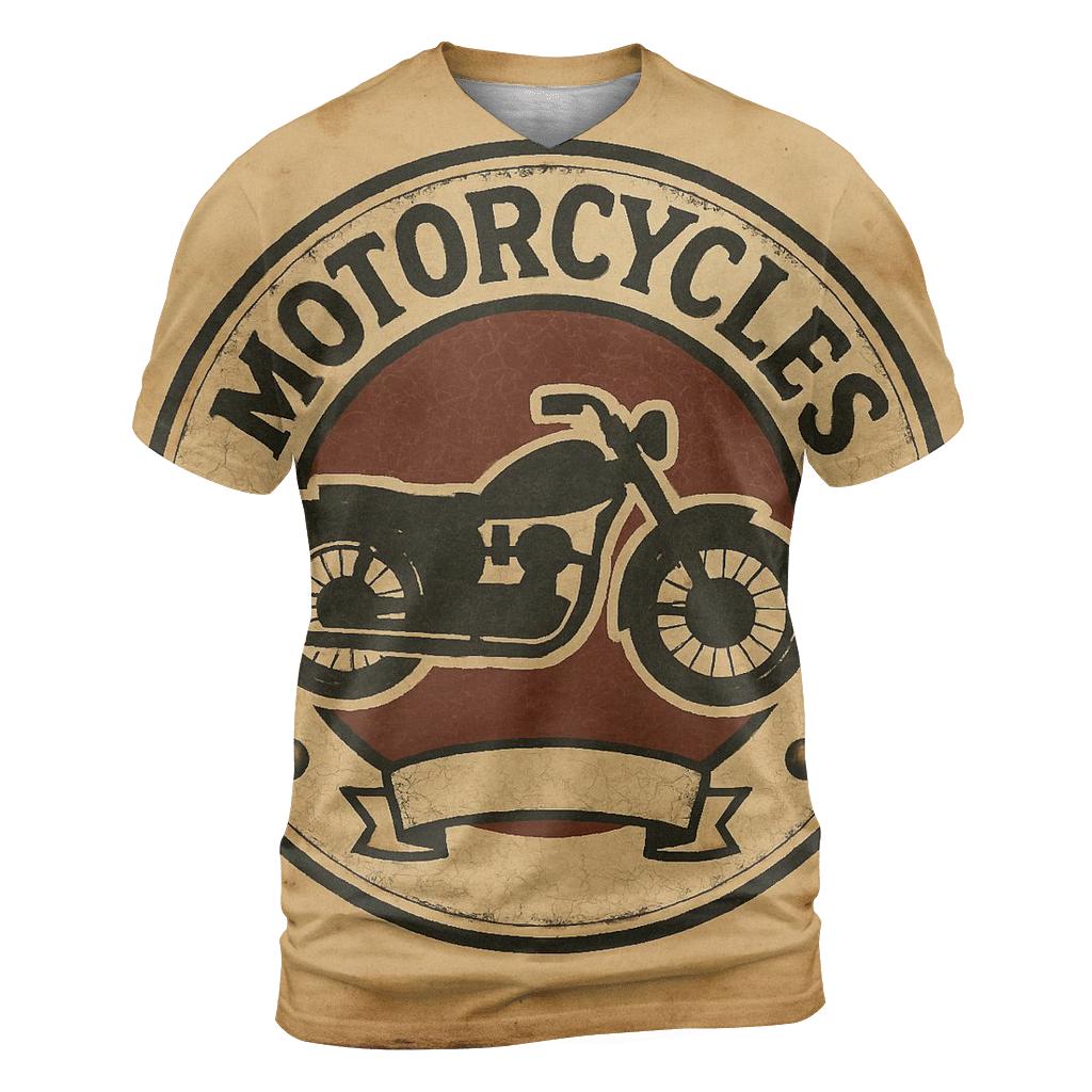 Antique Automotive Garage Badge artistic all-over print tops