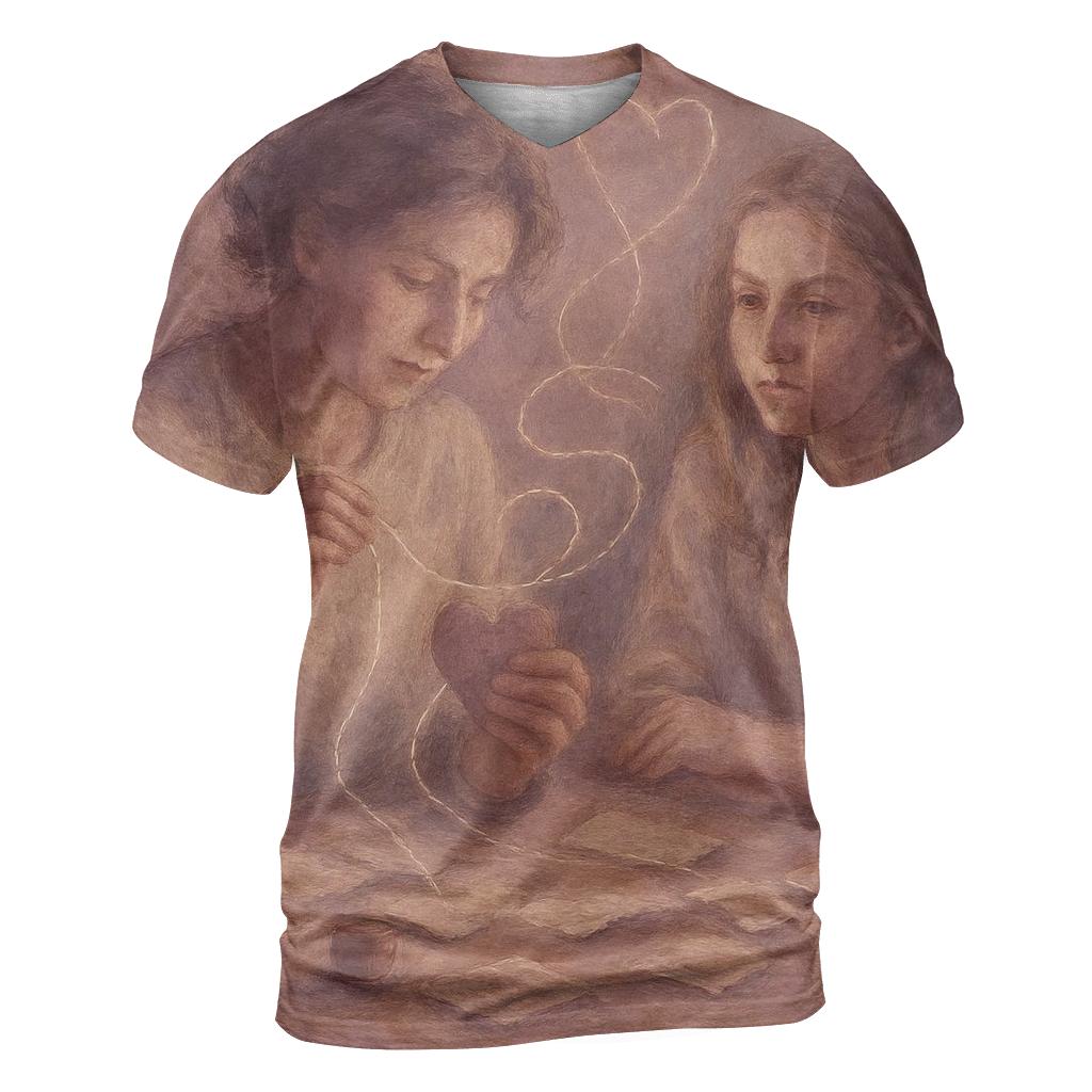 Threads Of Quiet Courage statement graphic shirts