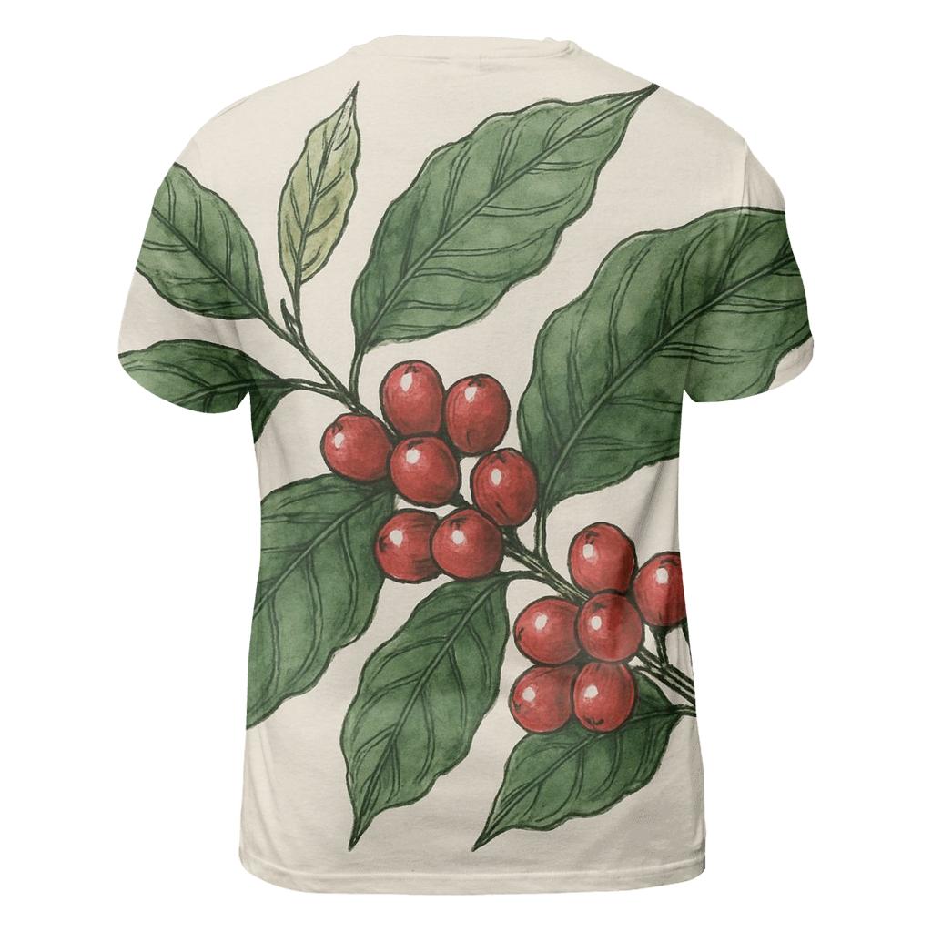 Cherry Branch Sketch trendy printed shirt styles