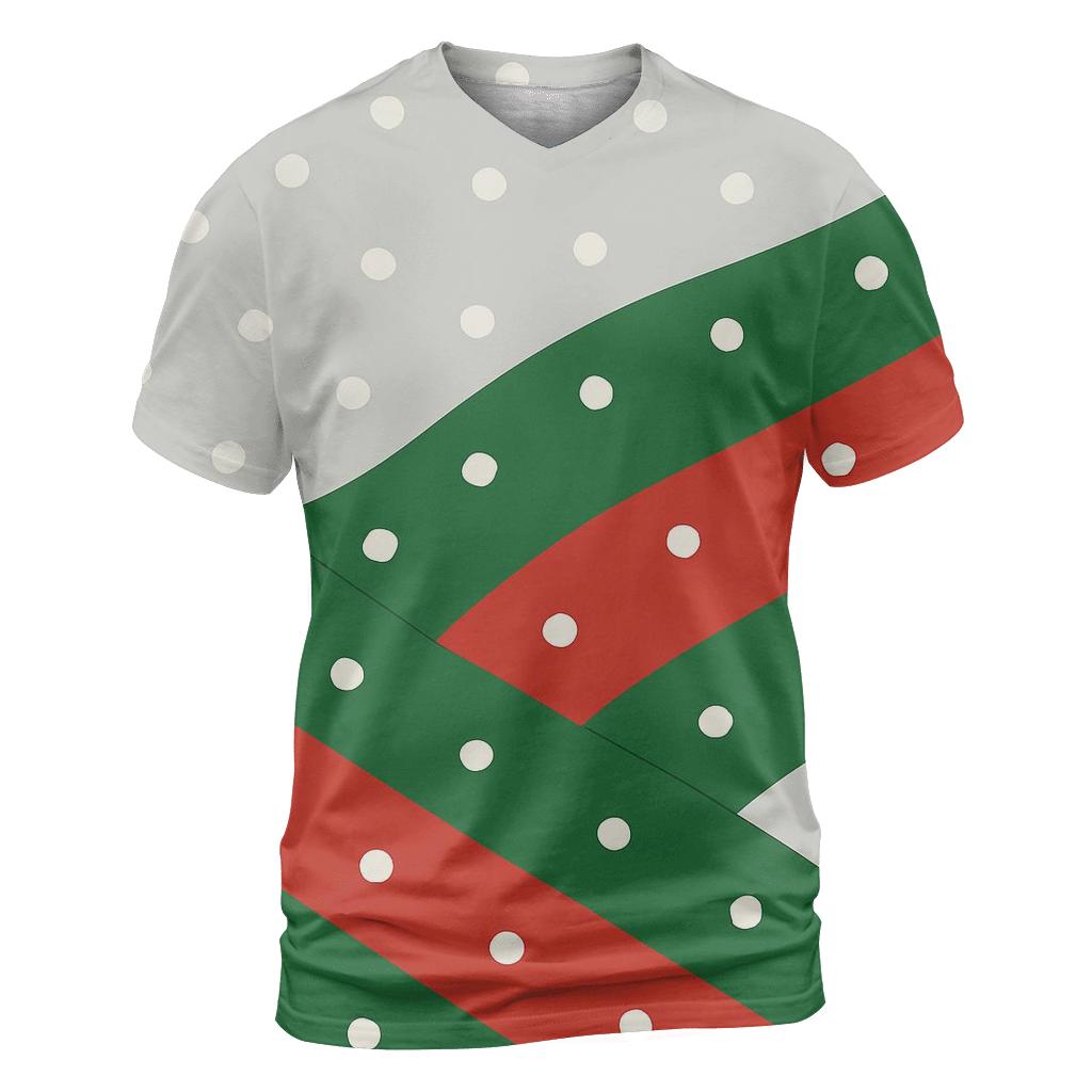 Diagonal Snowfall Waves custom all-over print shirts