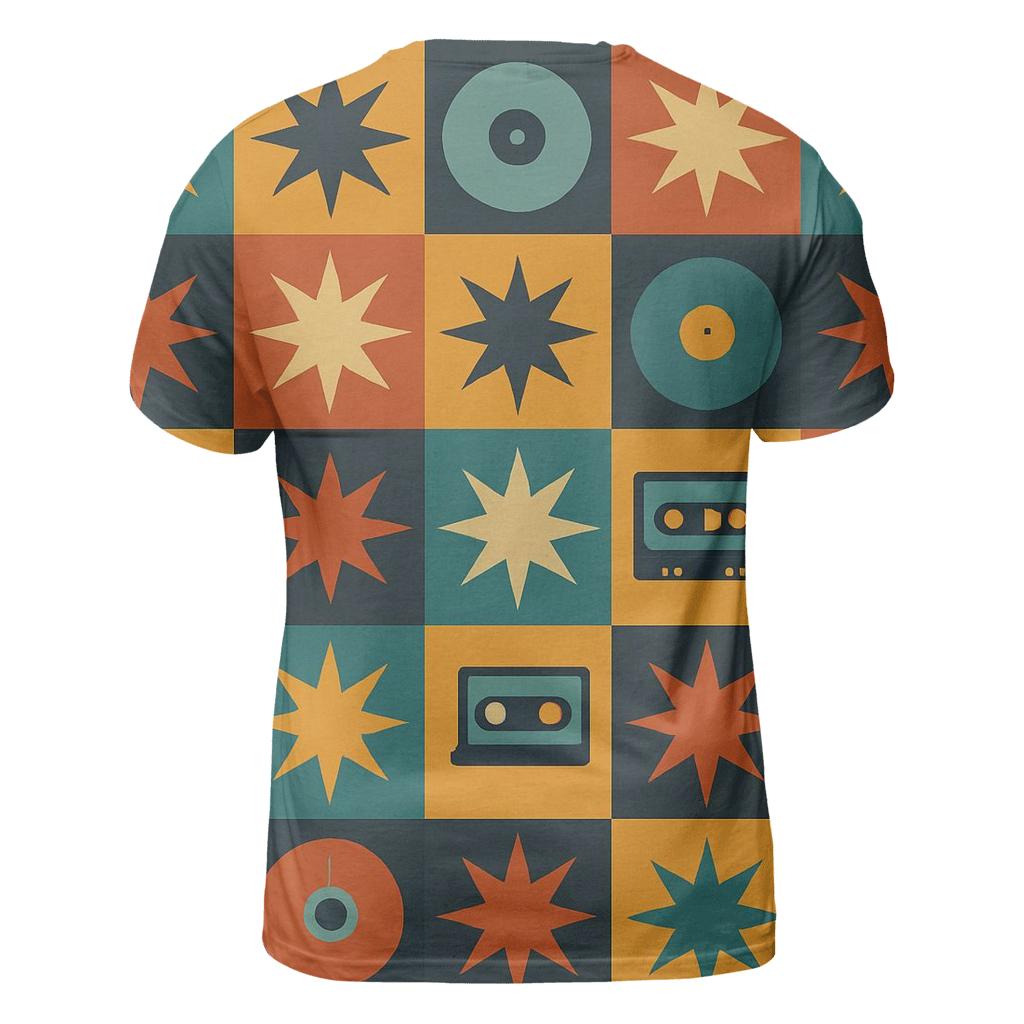 Funk Starburst Grid personalized full print shirts