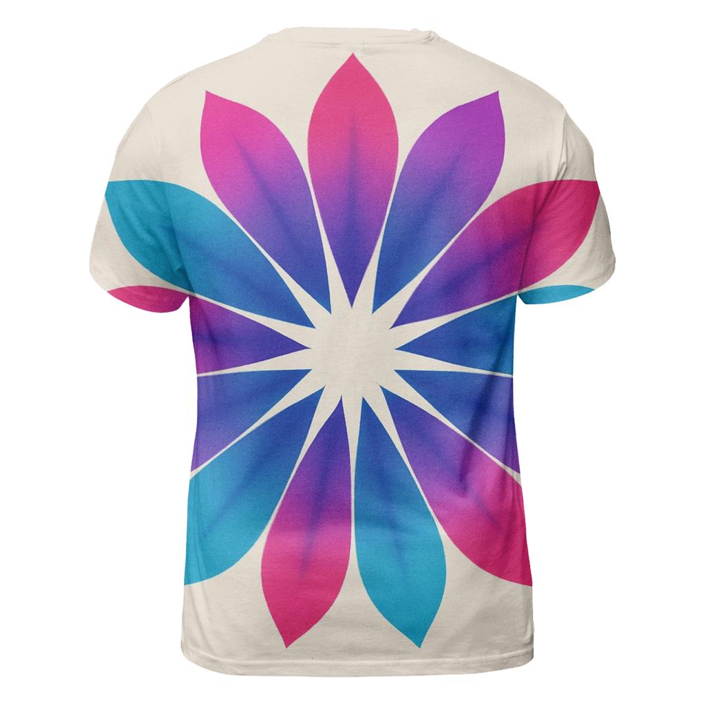 Mandala Petal Burst creative print fashion shirts