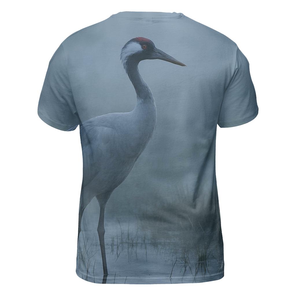 Bog Sentinel Eurasian Crane designer pattern shirts
